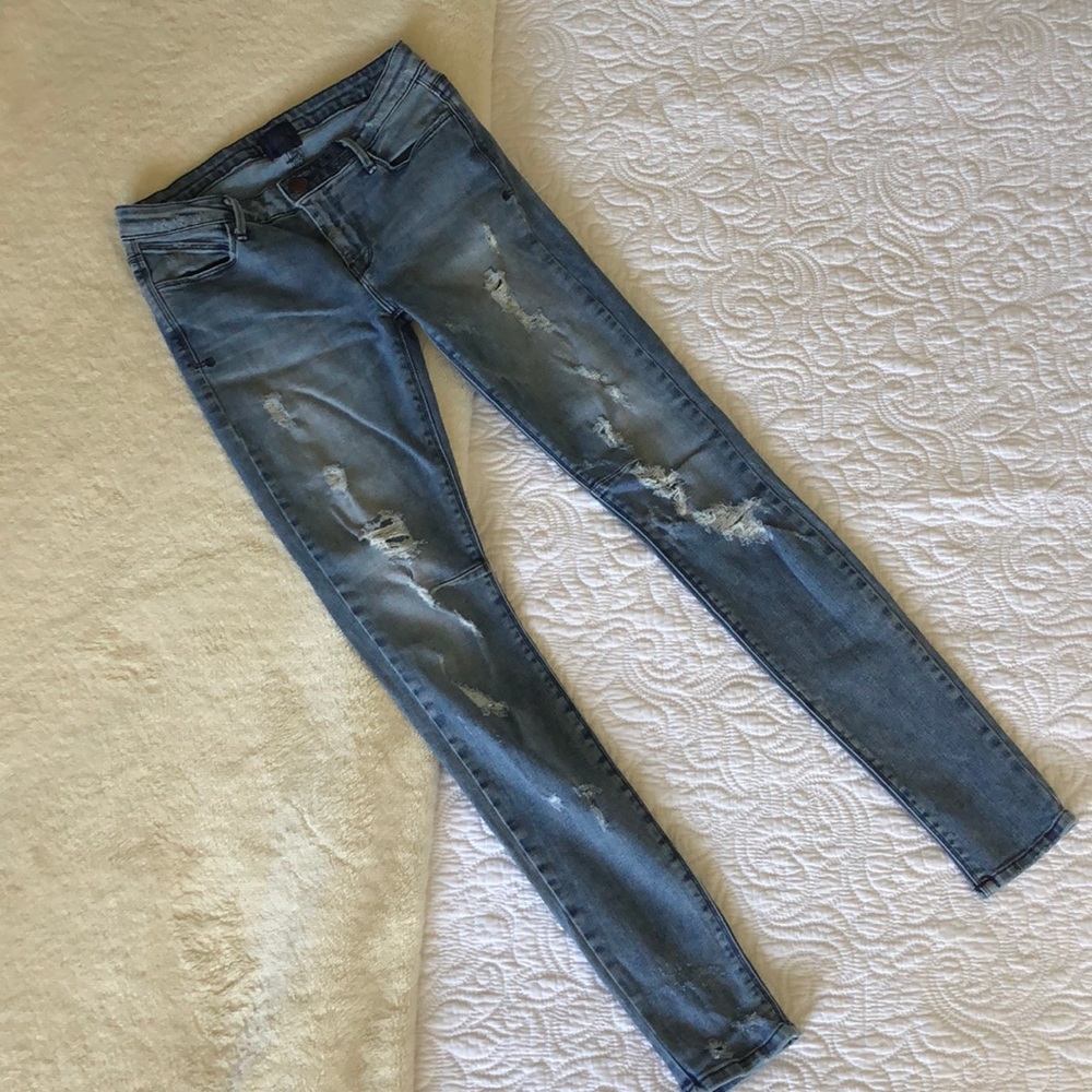 R+A Distressed Skinny Jeans